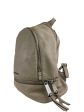 Michael Kors Light Grey Leather Backpack Cheap