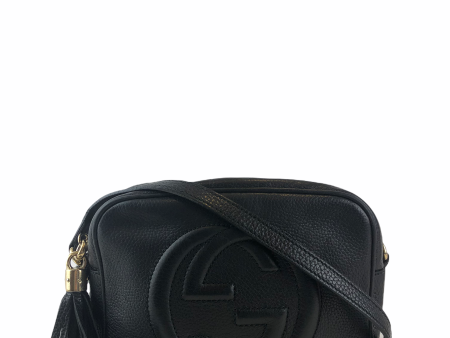 Gucci Black Leather ‘Soho Disco’ Crossbody For Sale