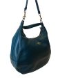 Coach Turquoise Leather Crossbody Hobo For Sale