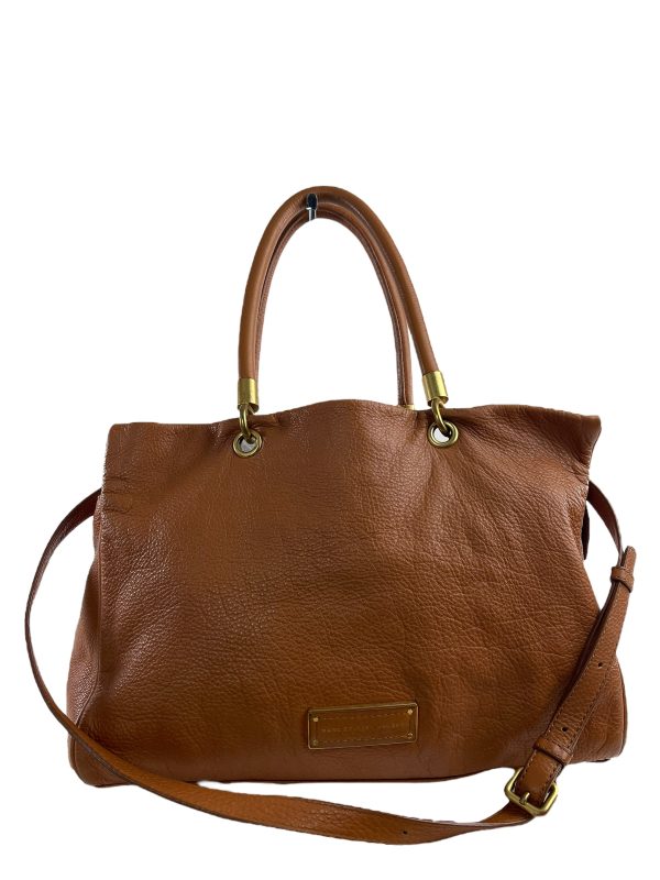 Marc by Marc Jacobs Tan Leather Tote With Crossbody Strap For Discount