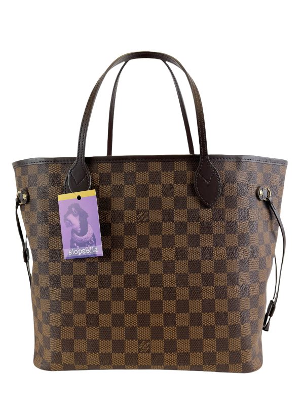 Louis Vuitton Damier Ebene Canvas Neverfull MM - Pink Lining Sale