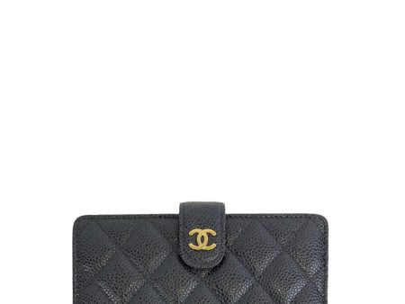 Chanel Black Caviar Leather Wallet Online