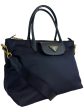 Prada Navy Nylon Crossbody Tote Sale