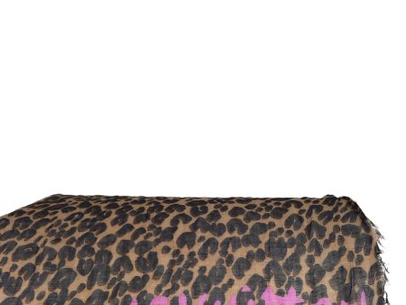 Louis Vuitton x Stephen Sprouse Cheetah Print Silk & Cashmere Scarf Hot on Sale