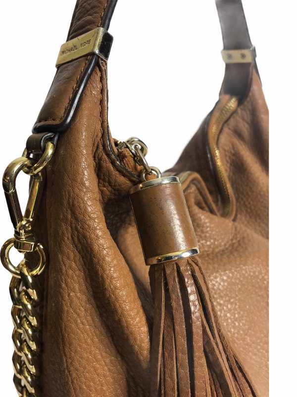 Michael Kors Tan Leather Shoulder Bag - As Seen on Instagram 19 11 20 Hot on Sale