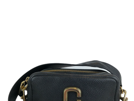 Marc Jacobs Black Leather “Softshot” crossbody handbag Online now