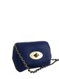 Mulberry Blue Leather Mini  Lily  Crossbody Online Hot Sale