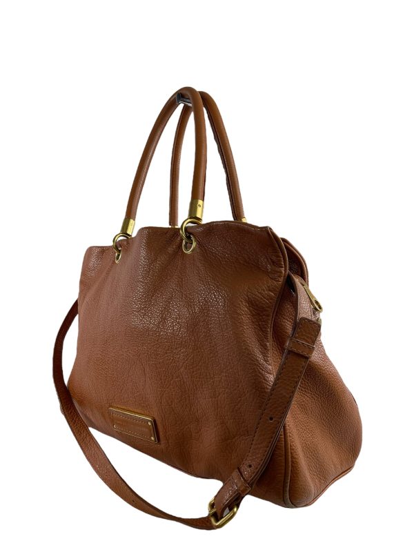 Marc by Marc Jacobs Tan Leather Tote With Crossbody Strap For Discount