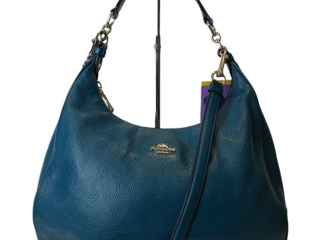 Coach Turquoise Leather Crossbody Hobo For Sale