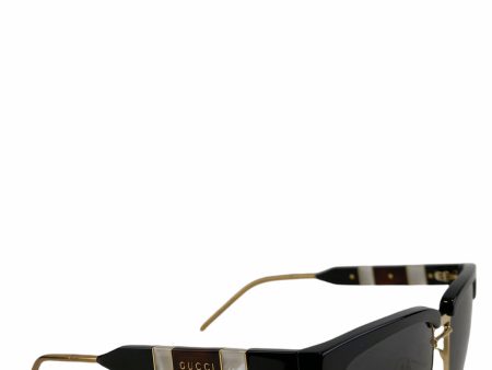 Gucci Black & Gold Sunglasses with Pearl detailing For Sale