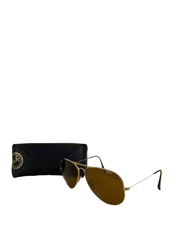 Rayban Brown Tinted Aviator Sunglasses Online