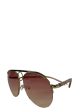 Chloé Gold Pink Aviator Sunglasses Cheap