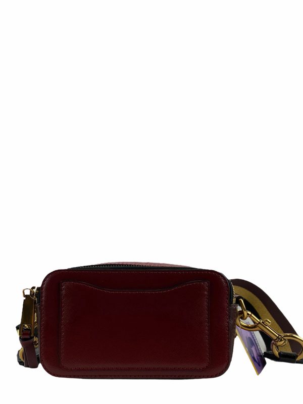 Marc Jacobs Burgundy Leather  Snapshot Crossbody Online Hot Sale