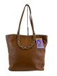 Michael Kors Tan Leather Chain Tote on Sale