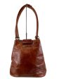 Moschino Tan Leather Vintage Tote Bag Discount