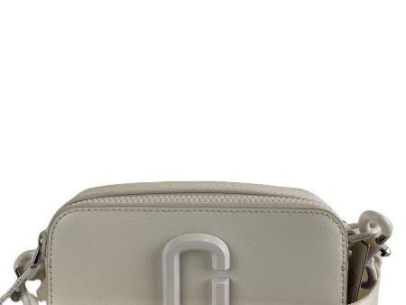 Marc Jacobs Pure White Leather ‘Snapshot’ Crossbody For Cheap