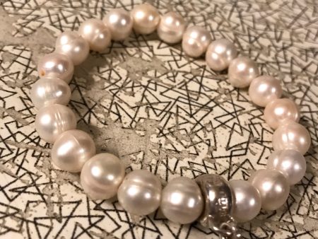 Thomas Sabo pearl and sterling silver bracelet Discount