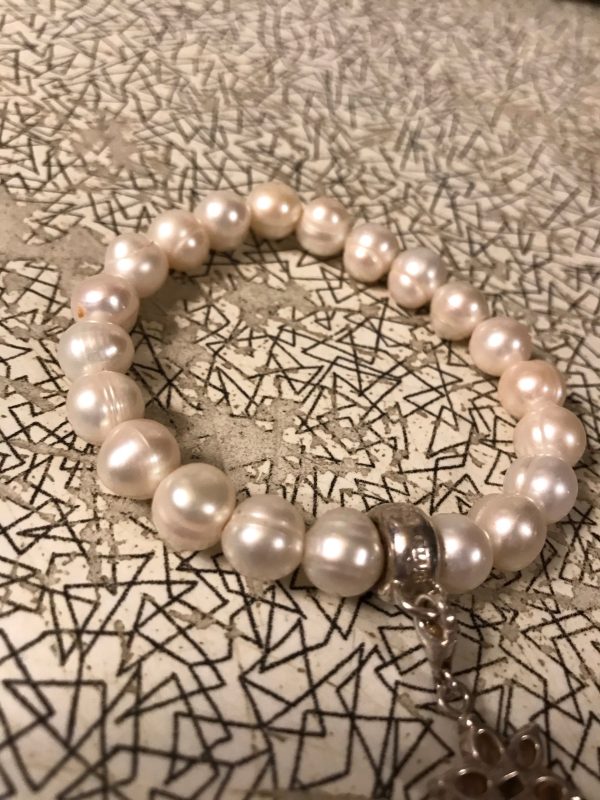 Thomas Sabo pearl and sterling silver bracelet Discount