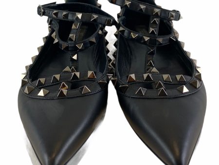 Valentino Black Leather Rockstud Shoes - UK6 - As seen on Instagram live 21 04 21 Supply