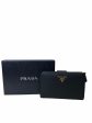 Prada Black Leather Bi-Fold Wallet Online Sale