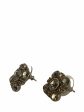 Chanel Silvertone Earrings Hot on Sale