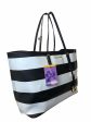 Michael Kors Monochrome Leather Large Jet Set Tote Hot on Sale