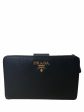 Prada Black Leather Bi-Fold Wallet Online Sale