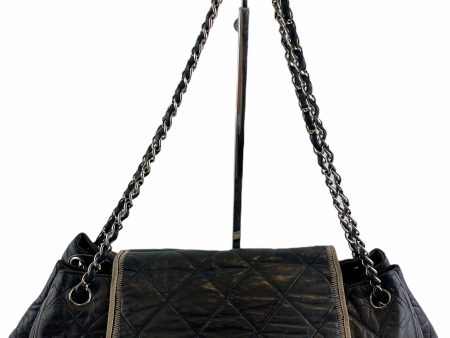 Chanel Black Calfskin Leather Shoulder BaG Discount