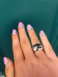 Chanel Silvertone CC Ring Sale