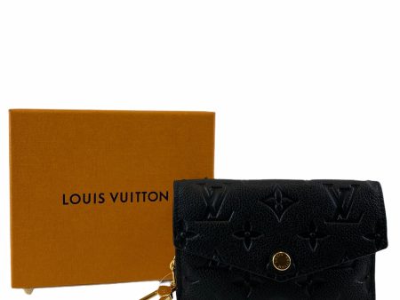 Louis Vuitton Black Empriente Leather Coin Purse Hot on Sale