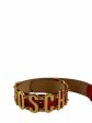 Moschino Red Leather Belt - 29” waist Online Sale