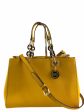 Michael Kors Yellow Leather Handbag w  Attachable Strap For Sale