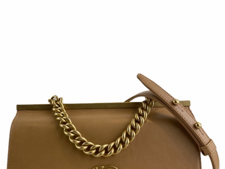 Chanel Tan Calfskin Leather Crossbody Fashion