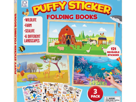 Puffy Sticker Activity Book - Wildlife, Farm & Sealife Fashion