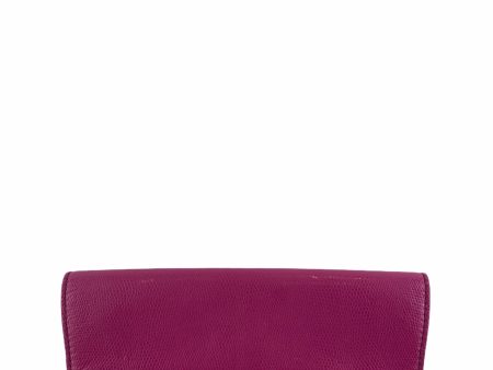 Diane Von Furstenberg Pink Leather Clutch For Cheap