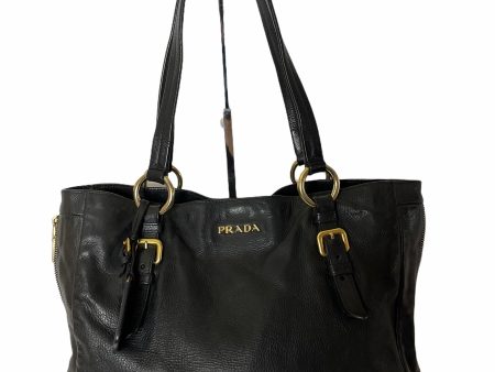 Prada black Leather Tote   Shoulder Bag - As seen on Instagram 25 04 2021 For Sale