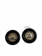 Chanel Black & Gold CC Stud Earrings Cheap