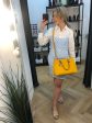 Michael Kors Yellow Leather Handbag w  Attachable Strap For Sale