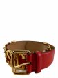 Moschino Red Leather Belt - 29” waist Online Sale