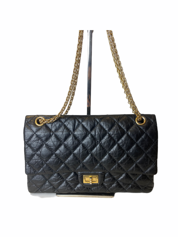 Chanel Black Calf Leather Large “2.55 Reissue Double Flap” - As seen on Instagram 21 02 21 For Discount