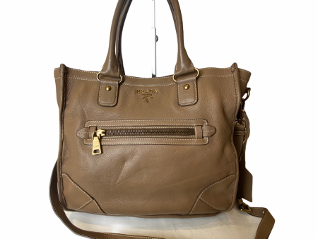 Prada Taupe Deer Leather Tote - As seen on Instagram 21 02 21 Sale