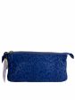 Zadig & Voltaire Blue Leopard Print Pouch For Discount