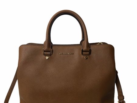 Michael Kors Tan Leather Crossbody Tote Fashion