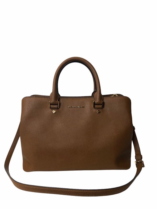 Michael Kors Tan Leather Crossbody Tote Fashion