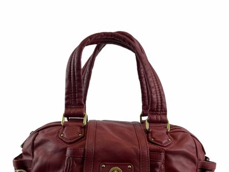 Marc by Marc Jacobs Burgundy Leather Tote on Sale