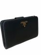 Prada Black Leather Bi-Fold Wallet Online Sale