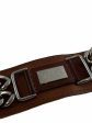 Dolce and Gabbana Brown Leather Bracelet on Sale