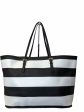 Michael Kors Monochrome Leather Large Jet Set Tote Hot on Sale