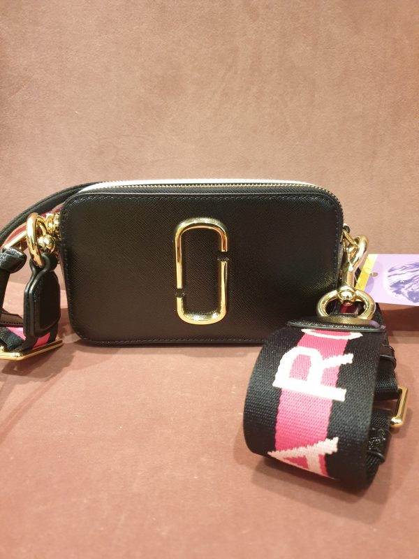 Marc by Marc Jacobs Black Leather Snapshot Crossbody - As Seen on Instagram Supply