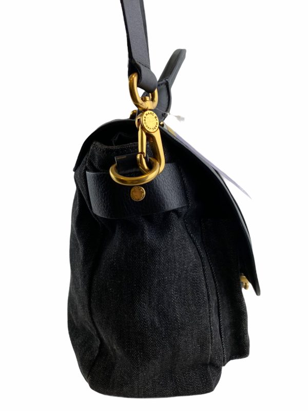 Marc by Marc Jacobs Black Denim and Leather Satchel For Cheap